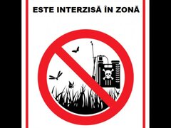 Placuta utilizarea pesticidelor este interzisa in zona